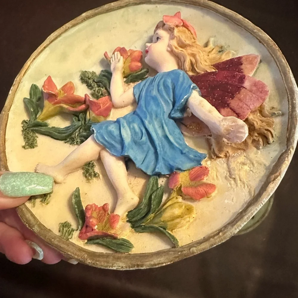 4 fairy wall plates